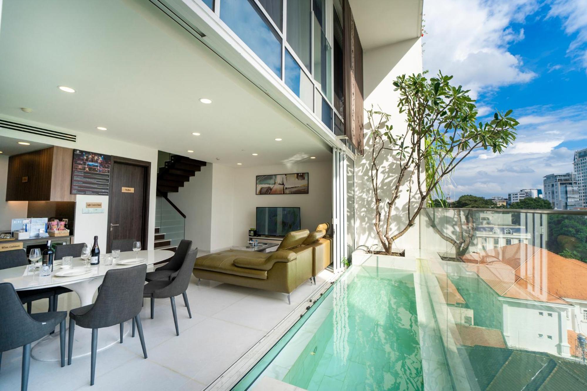 Serenity Saigon Sky Villas - Free One Way Airport Shuttle Хошимін Екстер'єр фото